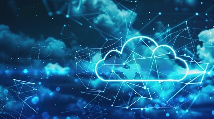 Obraz premium Cloud Computing Data Storage: Scalable Infrastructure for Digital Data Management 