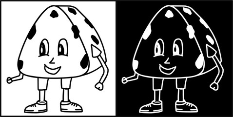 vector illustration of a cartoon character