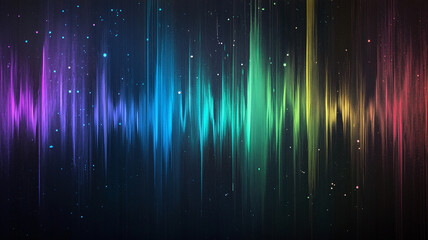 sound wave on a black background