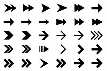 arrow icons set