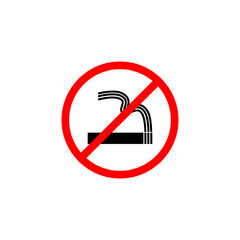 No Smoking Sign isolated on white background