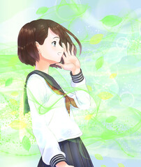 ポジティブ学生_新緑_A案_女子_葉_EFF全部入り