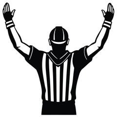 American football elements vector silhouette illustration 