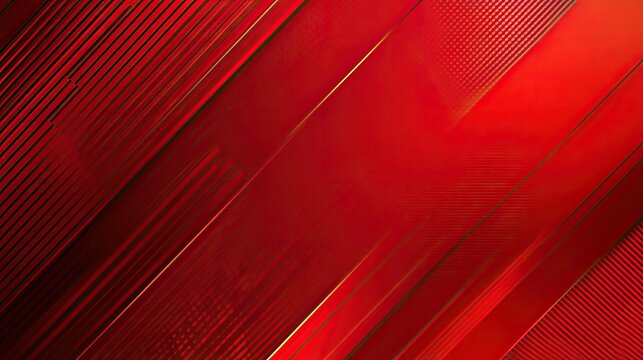 Abstract Red Background with Parallel Lines and Dots Pattern Design Graphic