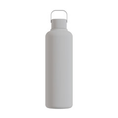 white tumbler bottle isolated on transparent background