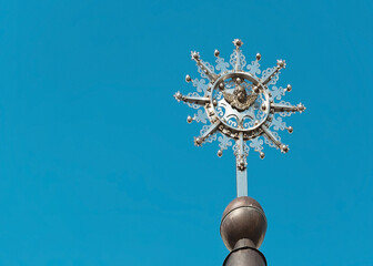 Decorative spire of a church in Ukraine