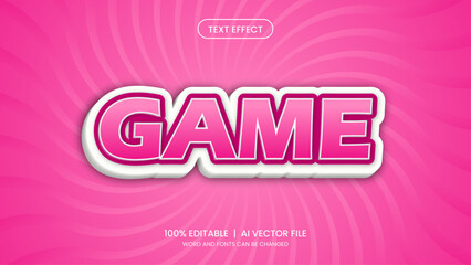 Editable text style effect - Game