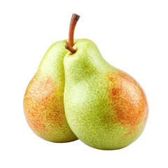 pair of pears isolated on white background