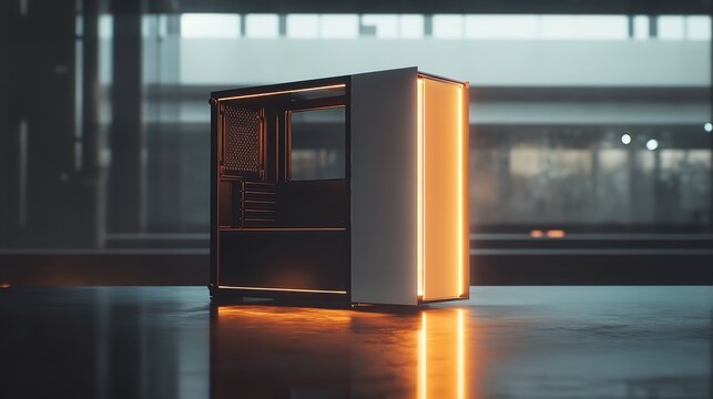 Discover the ultimate gaming pc case build a custom pc with this sleek modern design and rgb lighting system