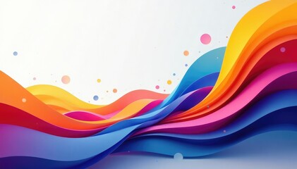 Abstract geometric shapes, vibrant colors, continuous flow , contemporary, geometric