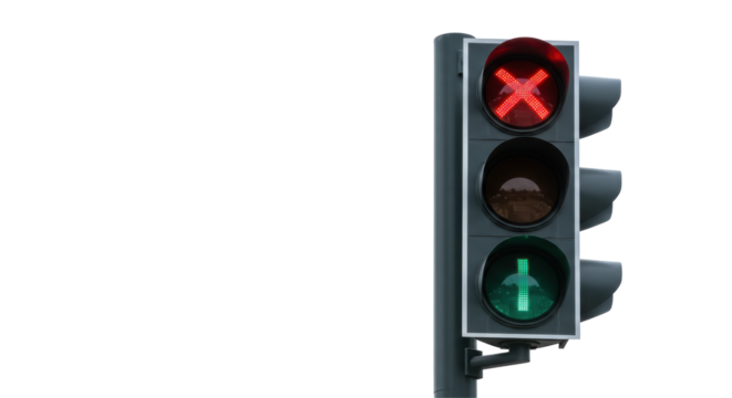 Isolated Traffic Light