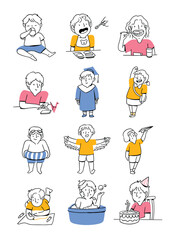 Conceptual Creative Kids Hand-drawn Illustration