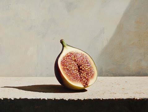 Naklejki Half Fig Still Life