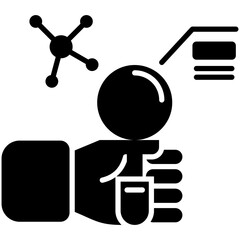  Information Retrieval Glyph Icon Style