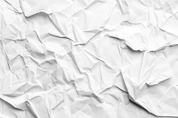 Obraz premium Crumpled white paper texture (2)