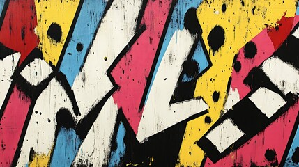 Abstract Colorful Geometric Canvas Painting Art