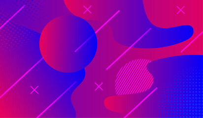 Colorful geometric background. Liquid color background design.