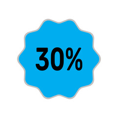 30% discount banner,minimalistic flat vector illustration,,plain background