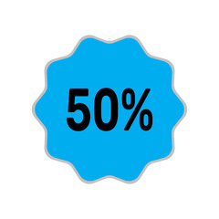 50% discount banner,minimalistic flat vector illustration,,plain background