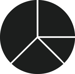 Flat Pie Chart for Analytical Reports