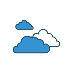 Cloud  vector icon stock illustration