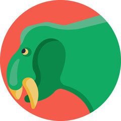 Triceratops silhouette featuring its distinctive horns and bony frill.