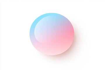 Obraz premium Abstract sphere with a soft, gradient color scheme. A smooth, round object with a pastel, ombre effect
