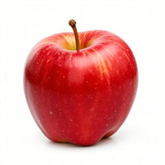 red apple on white background