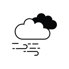 Cloud  vector icon stock illustration