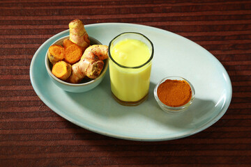 Healthy Milk Drink Or Golden Milk, Turmaric Milk