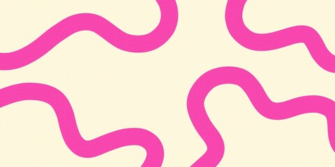Cute abstract background with hand-drawn pastel pink and beige waves