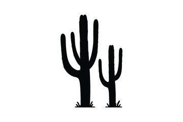 Obraz premium Cactus Illustration: Minimalist Botanical Design