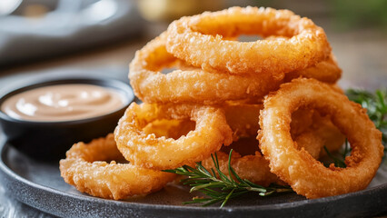 Golden Fried Onion Rings A Crispy Savory Delight