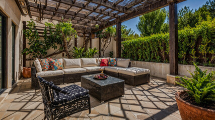 Terrasse couverte charme