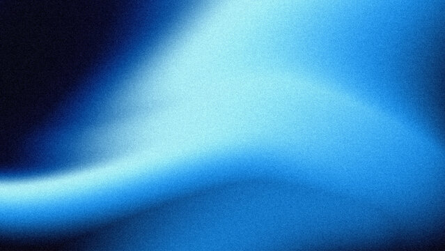 Blue gradient background. Blue wallpaper. Abstract blue gradient with grainy texture