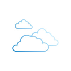Cloud  vector icon stock illustration