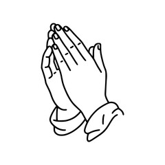 Praying hands in prayer gesture 