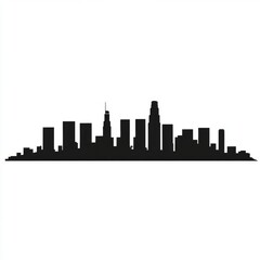 Fototapeta premium Los Angeles Skyline Silhouette (1)