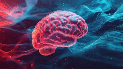Abstract Brain Visualization: Neural Networks and Cognitive Processes