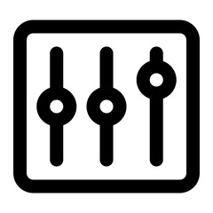 equalizer icon for illustration