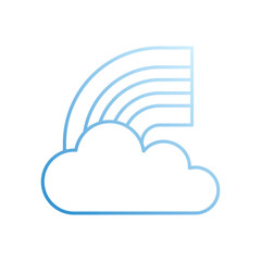 Cloud  vector icon stock illustration