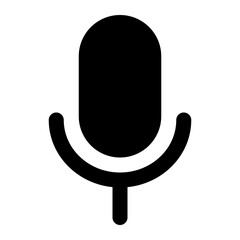 microphone icon for illustration