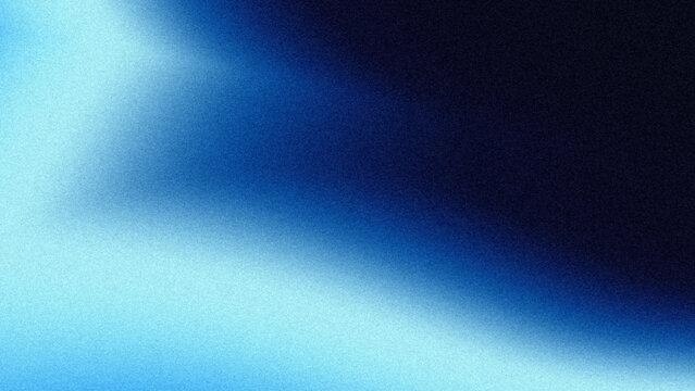 Blue gradient background. Blue wallpaper. Abstract blue gradient with grainy texture