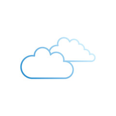 Cloud  vector icon stock illustration