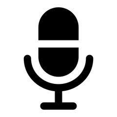 microphone icon for illustration