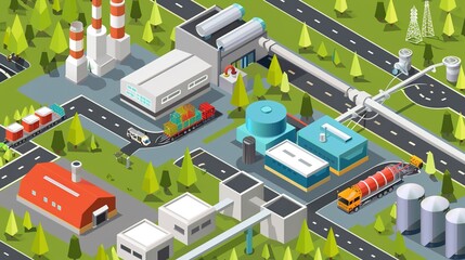 Obraz premium Industry 4.0 Smart Manufacturing: Automated Solutions for Intelligent Factories 