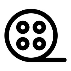 Fototapeta premium film icon for illustration