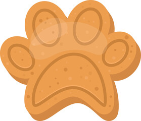 Dog snack clipart design illustration
