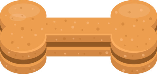 Dog snack clipart design illustration