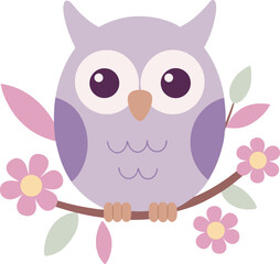 Obraz premium owl on branch